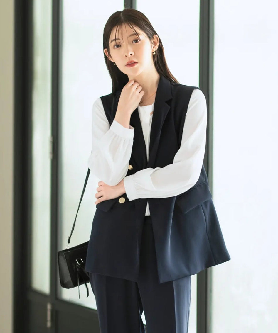 ダブルブレストジレ