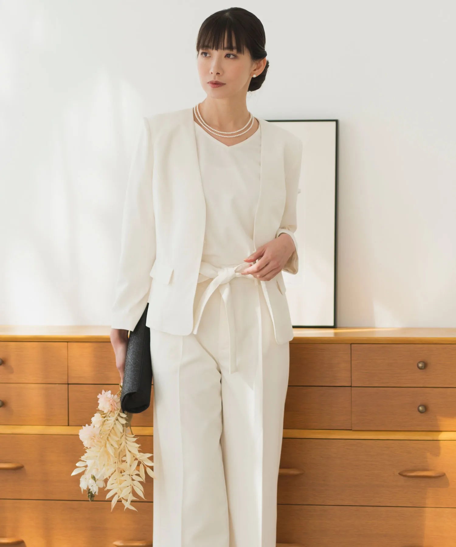 セットアップ対応/洗える/セレモニースーツ】ホックノーカラー セットアップ対応/洗える/セレモニースーツ】ホックノーカラー