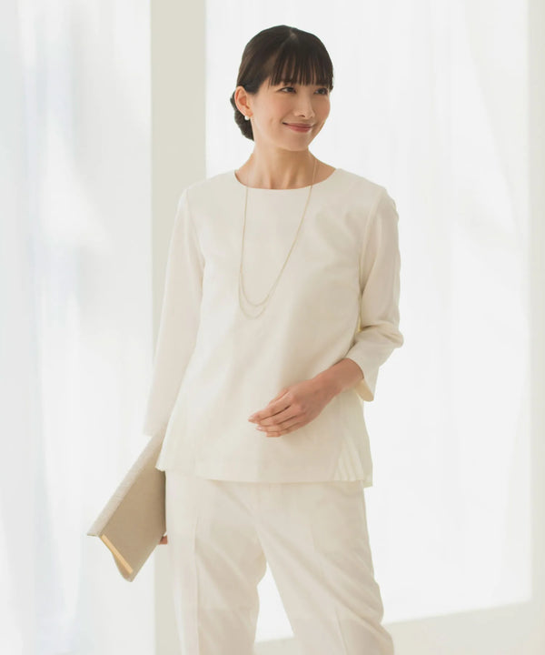 【セットアップ対応/洗える/セレモニースーツ】バックプリーツトップス 単品