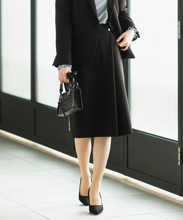 ベーシックストレッチミディスカート