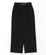 ビット付きセミワイドパンツ