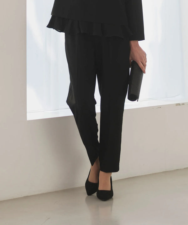 【セットアップ対応/洗える/セレモニースーツ】美脚センタープレスパンツ 単品