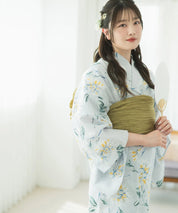 夏麗し浴衣 ひまわり夏乙女 4点セット（浴衣・兵児帯・腰紐×2)