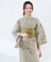 夏麗し浴衣 凛日和 4点セット（浴衣・兵児帯・腰紐×2)