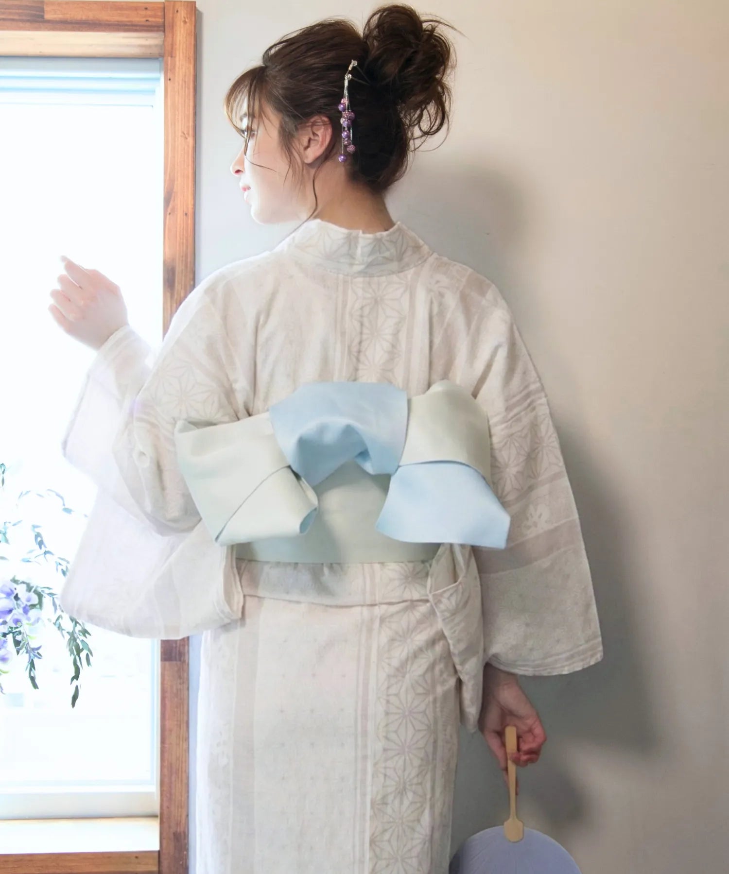 夏麗し浴衣 風薫る儚 4点セット（浴衣・平帯・腰紐×2)