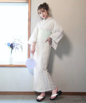 夏麗し浴衣 風薫る儚 4点セット（浴衣・平帯・腰紐×2)