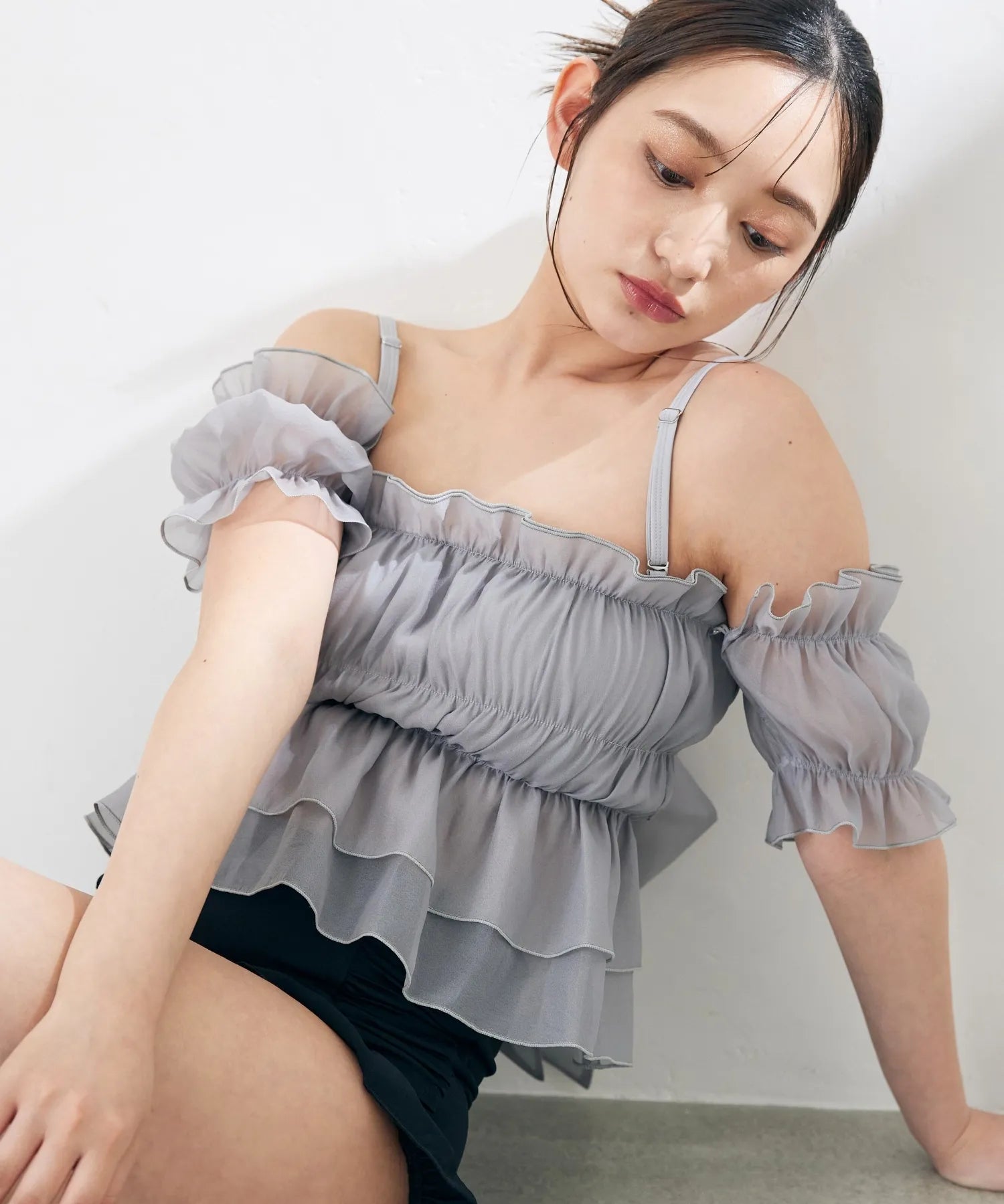 チュールフレアスイムウェア