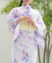 夏恋浴衣 マーガレットの花便り 4点セット(浴衣・兵児帯・腰紐×2)