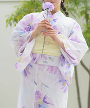 夏恋浴衣 マーガレットの花便り 4点セット(浴衣・兵児帯・腰紐×2)