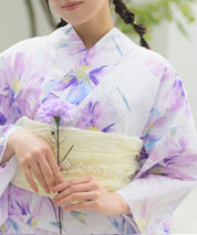 夏恋浴衣 マーガレットの花便り 4点セット(浴衣・兵児帯・腰紐×2)