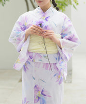 夏恋浴衣 マーガレットの花便り 4点セット(浴衣・兵児帯・腰紐×2)