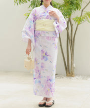 夏恋浴衣 マーガレットの花便り 下駄付き5点セット(浴衣・兵児帯・腰紐×2・下駄)