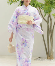 夏恋浴衣 マーガレットの花便り 4点セット(浴衣・兵児帯・腰紐×2)