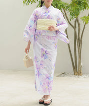 夏恋浴衣 マーガレットの花便り 下駄付き5点セット(浴衣・兵児帯・腰紐×2・下駄)