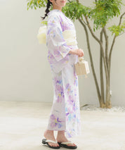 夏恋浴衣 マーガレットの花便り 下駄付き5点セット(浴衣・兵児帯・腰紐×2・下駄)