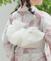 夏恋浴衣 恋花模様 4点セット(浴衣・兵児帯・腰紐×2)