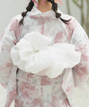 夏恋浴衣 恋花模様 4点セット(浴衣・兵児帯・腰紐×2)