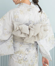 夏恋浴衣 ロココ調まったりミントミルク 4点セット(浴衣・兵児帯・腰紐×2)