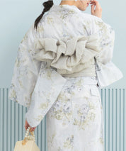 夏恋浴衣 ロココ調まったりミントミルク 4点セット(浴衣・兵児帯・腰紐×2)