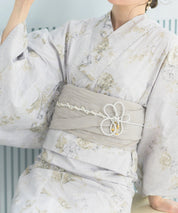 夏恋浴衣 ロココ調まったりミントミルク 4点セット(浴衣・兵児帯・腰紐×2)