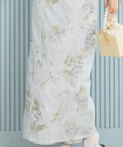 夏恋浴衣 ロココ調まったりミントミルク 4点セット(浴衣・兵児帯・腰紐×2)