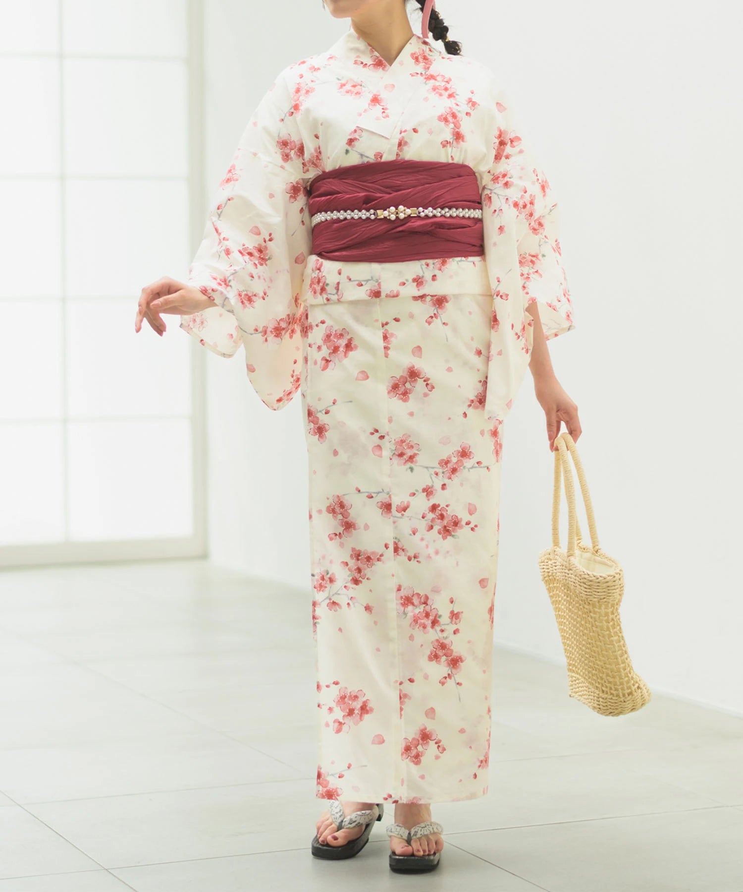 夏恋浴衣 桜霞みやび 4点セット(浴衣・兵児帯・腰紐×2) – shop-celen 夏恋浴衣 桜霞みやび 4点セット(浴衣・兵児帯・腰紐×2) – shop-celen