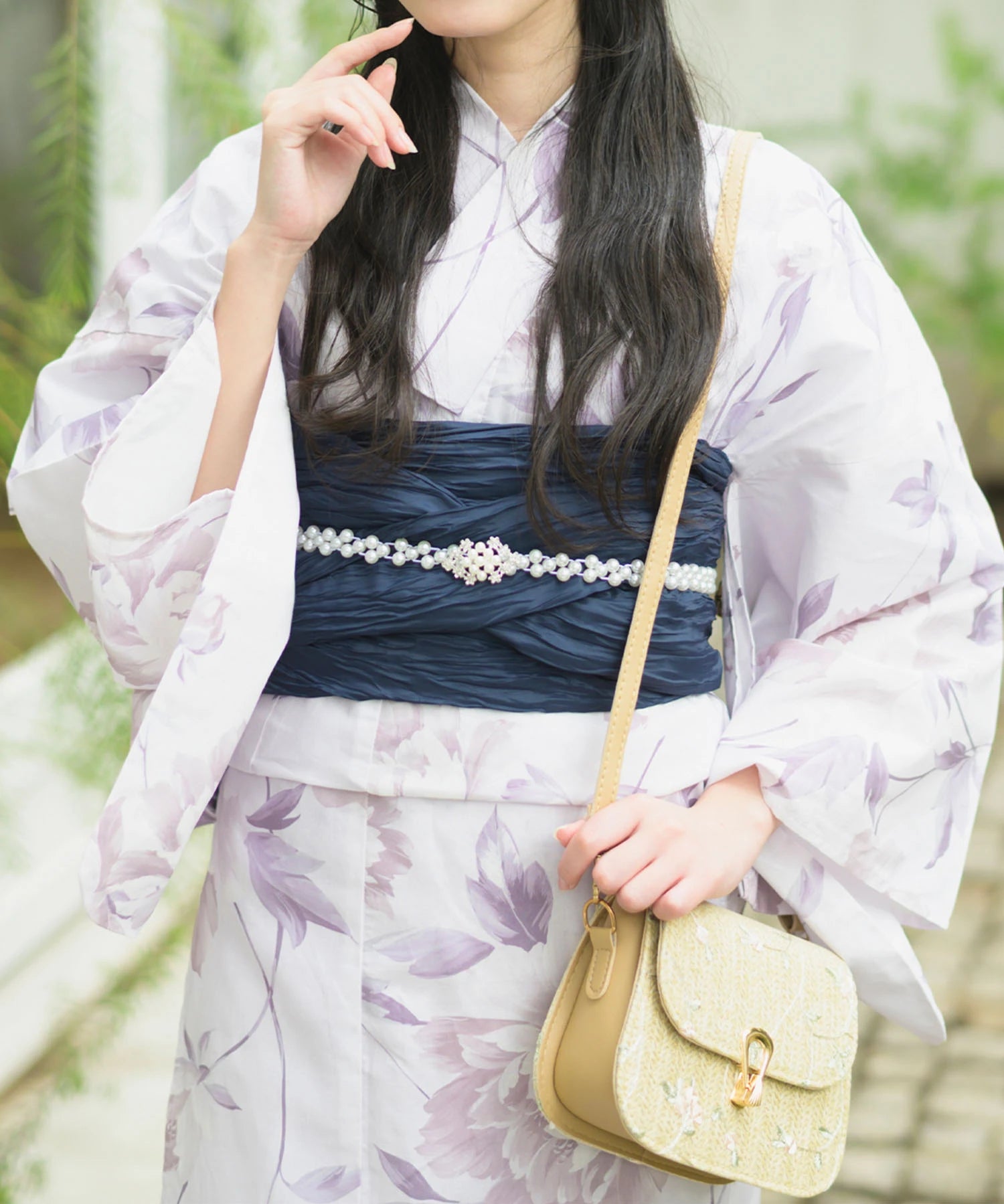 夏恋浴衣 優夢花の秘密 4点セット(浴衣・兵児帯・腰紐×2)