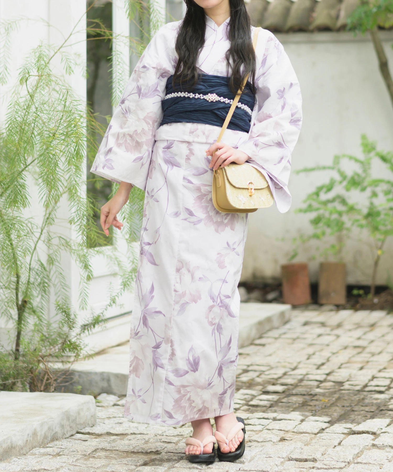 夏恋浴衣 優夢花の秘密 4点セット(浴衣・兵児帯・腰紐×2)