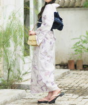 夏恋浴衣 優夢花の秘密 下駄付き5点セット(浴衣・兵児帯・腰紐×2・下駄)