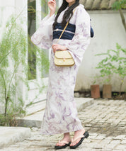 夏恋浴衣 優夢花の秘密 下駄付き5点セット(浴衣・兵児帯・腰紐×2・下駄)