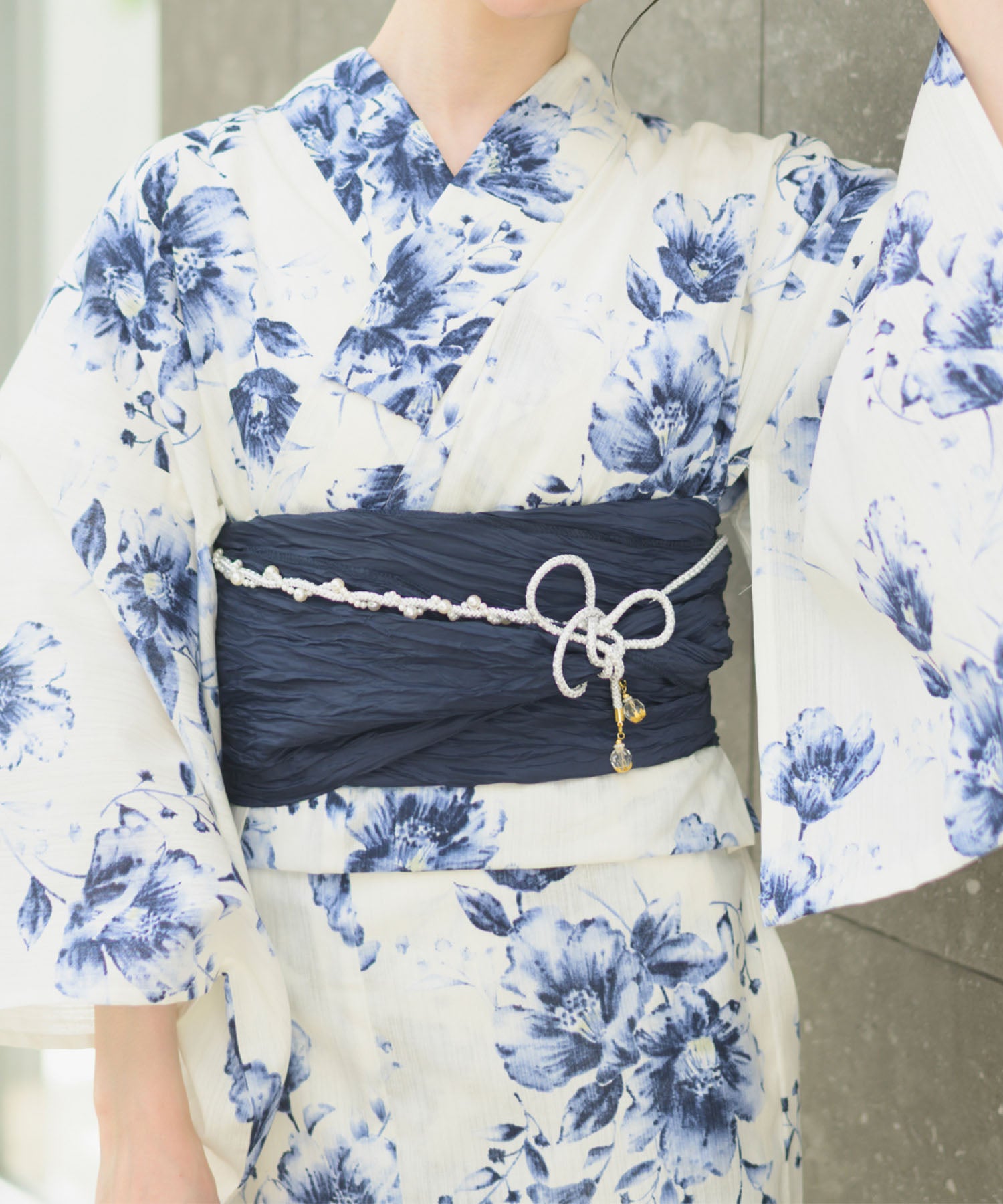 夏宵浴衣 艶麗深椿 4点セット(浴衣・兵児帯・腰紐×2) – shop-celen