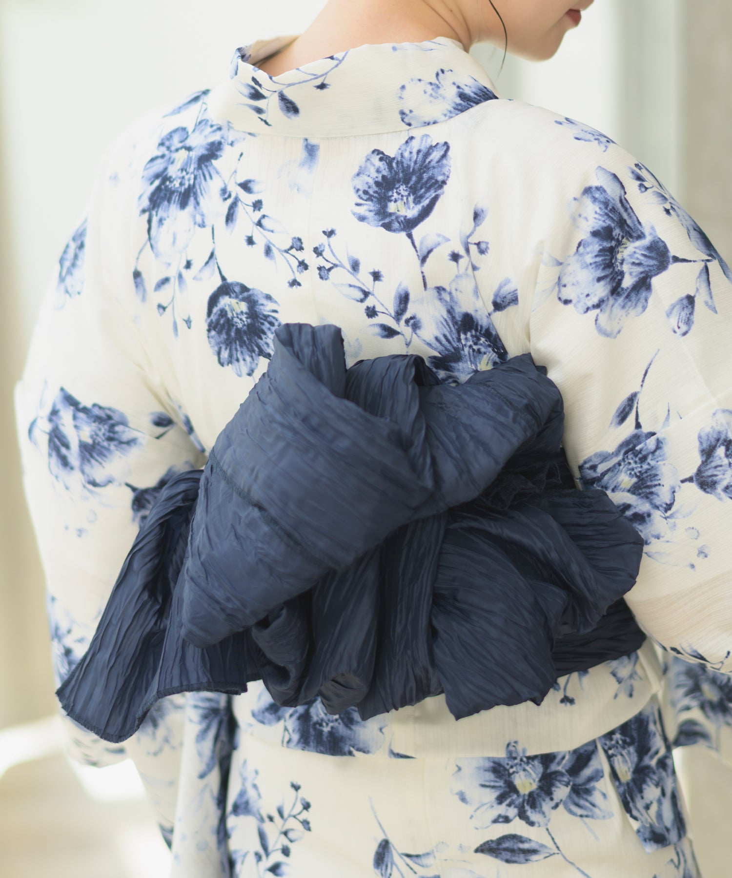 夏宵浴衣 艶麗深椿 4点セット(浴衣・兵児帯・腰紐×2)