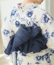 夏宵浴衣 艶麗深椿 4点セット(浴衣・兵児帯・腰紐×2)