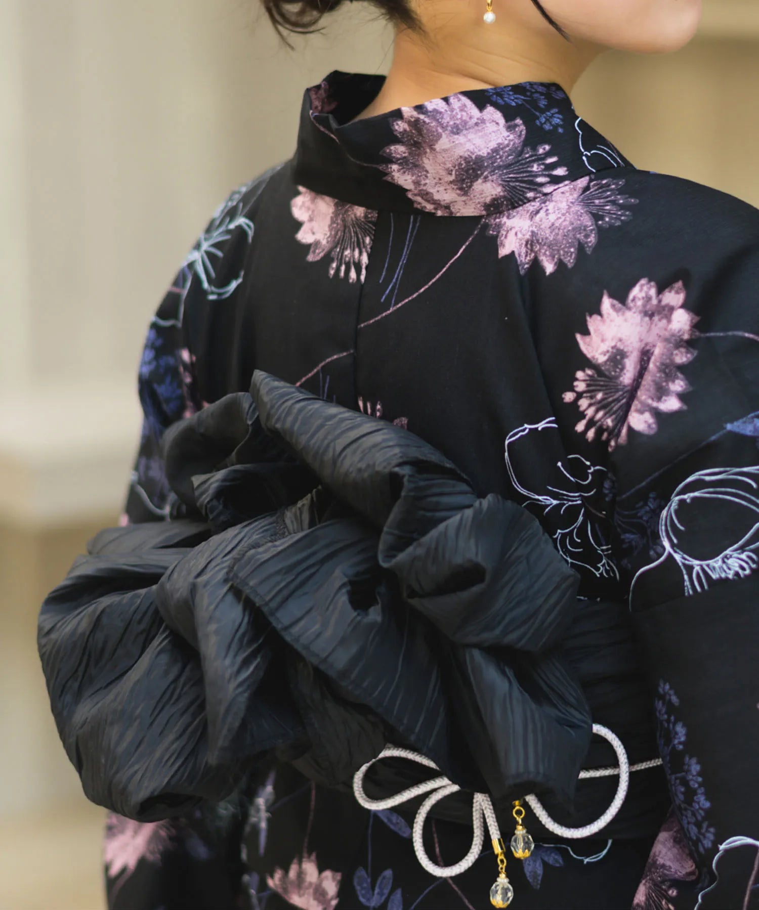 夏宵浴衣 宵の風花宴 4点セット(浴衣・兵児帯・腰紐×2)