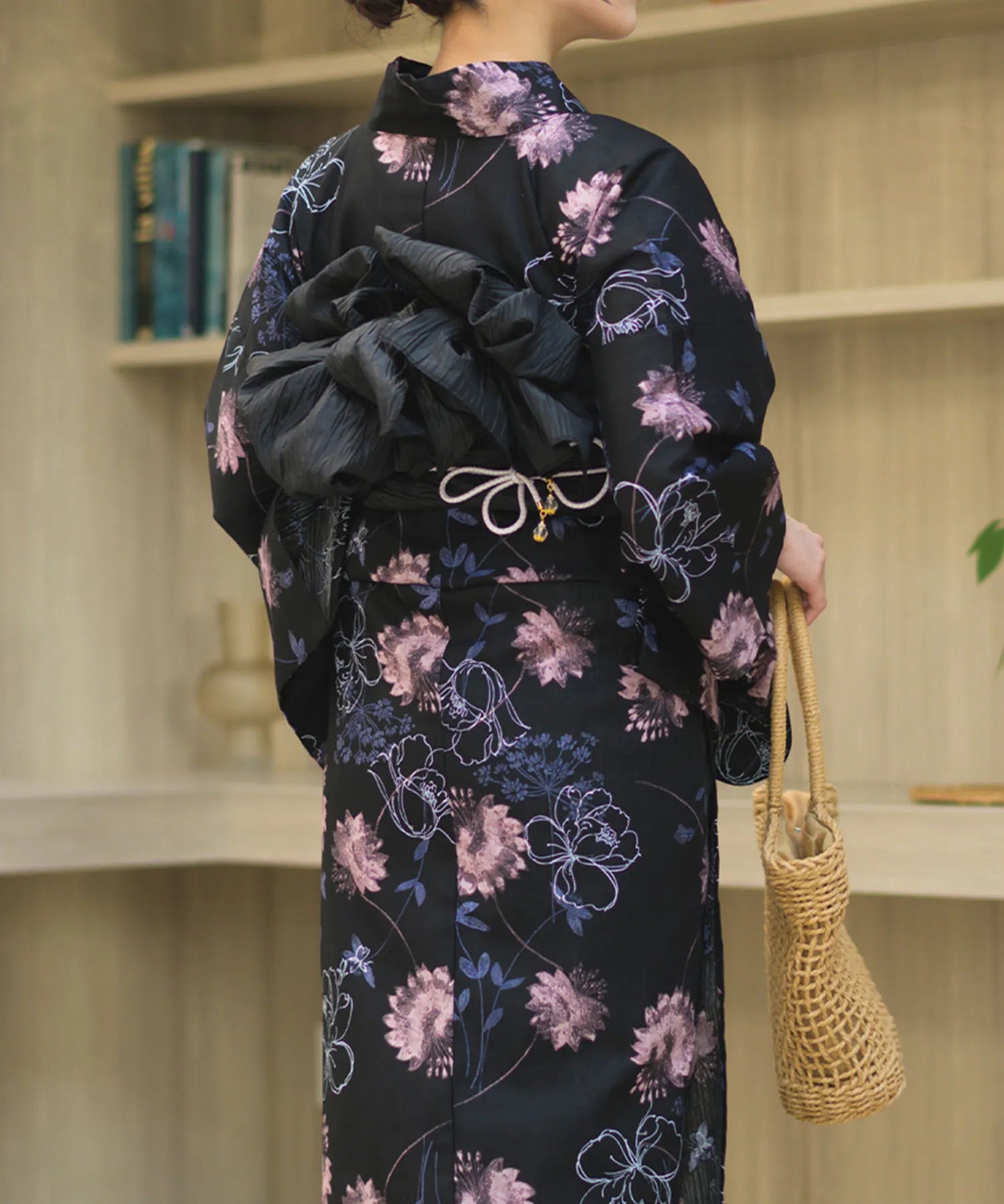 夏宵浴衣 宵の風花宴 4点セット(浴衣・兵児帯・腰紐×2)