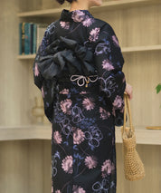 夏宵浴衣 宵の風花宴 4点セット(浴衣・兵児帯・腰紐×2)