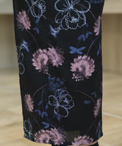 夏宵浴衣 宵の風花宴 4点セット(浴衣・兵児帯・腰紐×2)