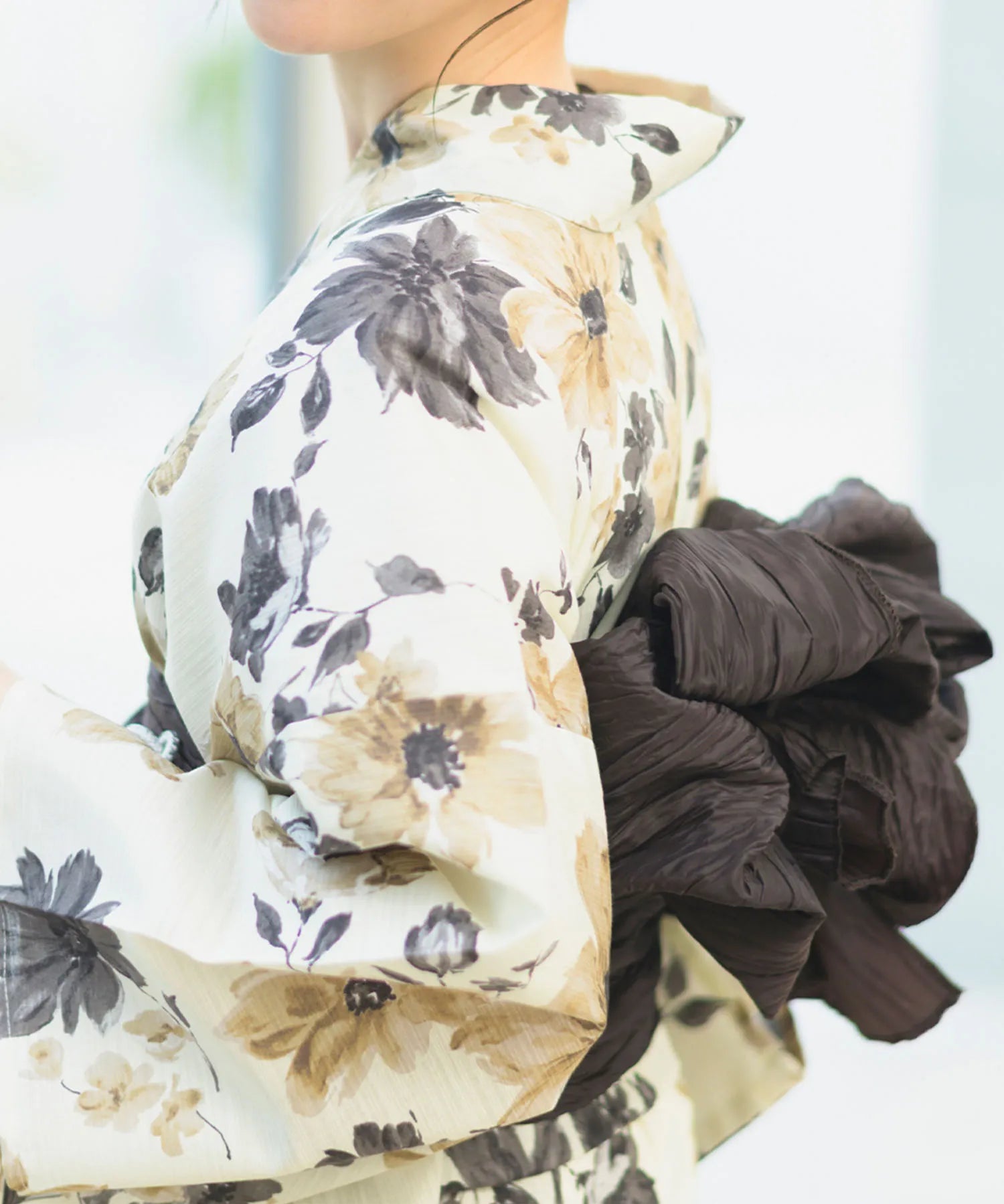 夏宵浴衣 色香花 4点セット(浴衣・兵児帯・腰紐×2)