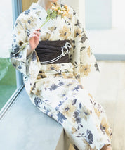 夏宵浴衣 色香花 4点セット(浴衣・兵児帯・腰紐×2)