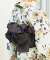 夏宵浴衣 色香花 4点セット(浴衣・兵児帯・腰紐×2)