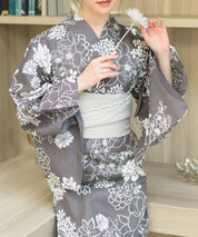 夏宵浴衣 菊芍優音 4点セット(浴衣・兵児帯・腰紐×2)