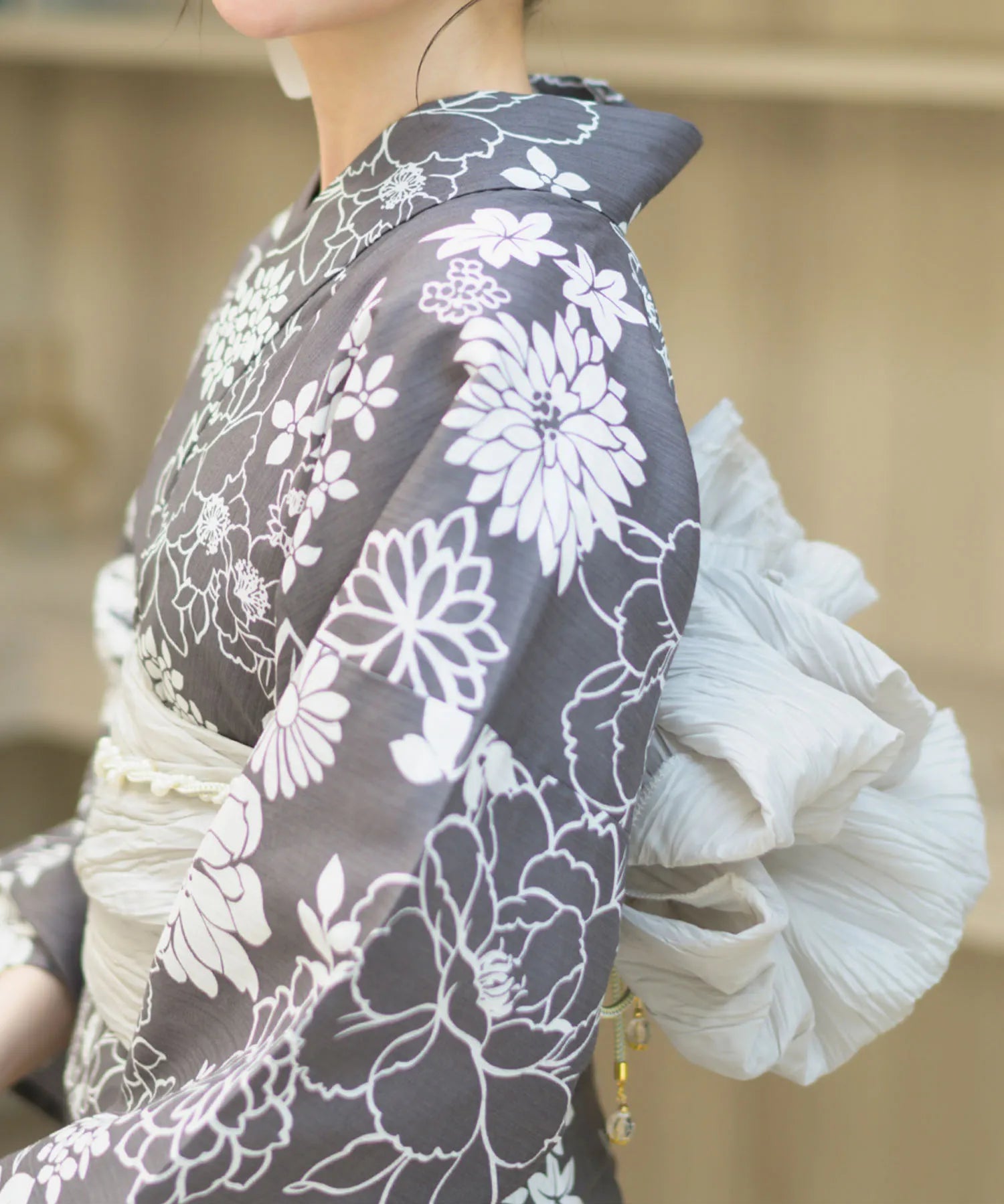 夏宵浴衣 菊芍優音 4点セット(浴衣・兵児帯・腰紐×2)