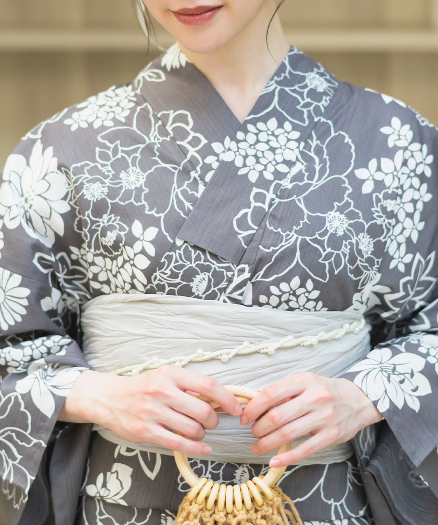 夏宵浴衣 菊芍優音 4点セット(浴衣・兵児帯・腰紐×2)