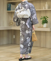 夏宵浴衣 菊芍優音 下駄付き5点セット(浴衣・兵児帯・腰紐×2・下駄)