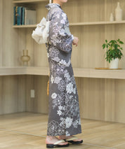 夏宵浴衣 菊芍優音 下駄付き5点セット(浴衣・兵児帯・腰紐×2・下駄)