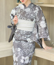 夏宵浴衣 菊芍優音 4点セット(浴衣・兵児帯・腰紐×2)