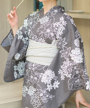 夏宵浴衣 菊芍優音 4点セット(浴衣・兵児帯・腰紐×2)