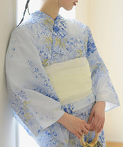 夏花浴衣 藤露の涼風 4点セット(浴衣・兵児帯・腰紐×2)