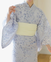 夏花浴衣 木蓮雲隠れ 4点セット(浴衣・兵児帯・腰紐×2)