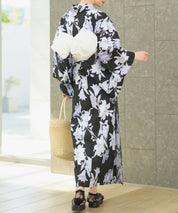 夏花浴衣 月下の百合調べ 下駄付き5点セット(浴衣・兵児帯・腰紐×2・下駄)